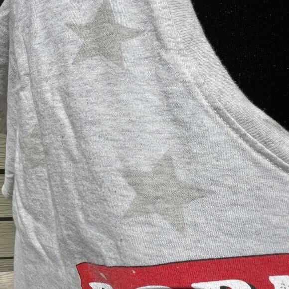 BORN IN THE USA women’s XL T-SHIRT, short sleeve gray - Picture 5 of 6